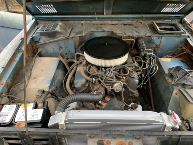 1972 Blue Ford Bronco Wagon