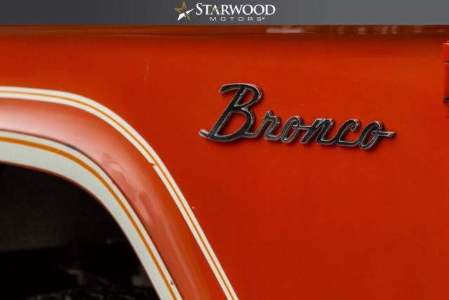 1976 Orange Ford Bronco --