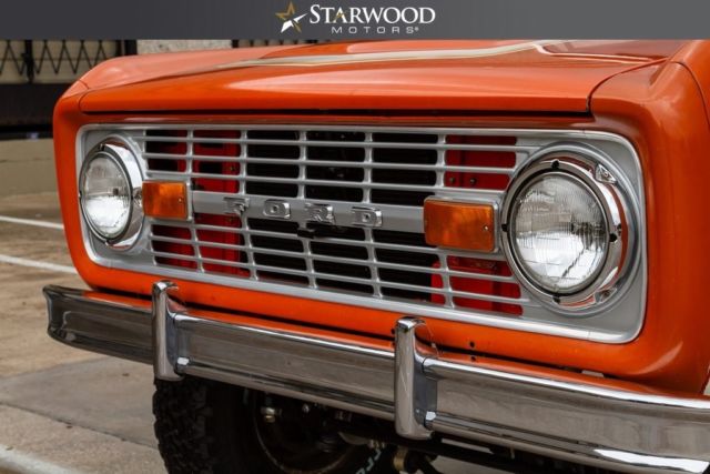 1976 Orange Ford Bronco --