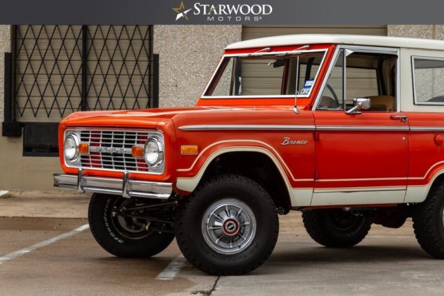 1976 Orange Ford Bronco --