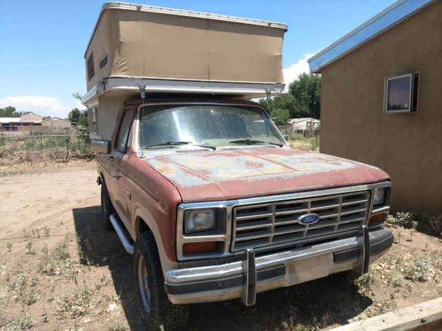 1986 Red Ford Bronco SUV