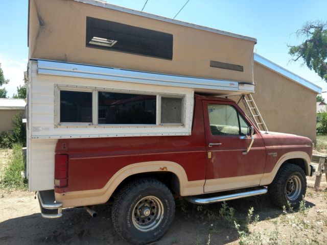 1986 Red Ford Bronco SUV