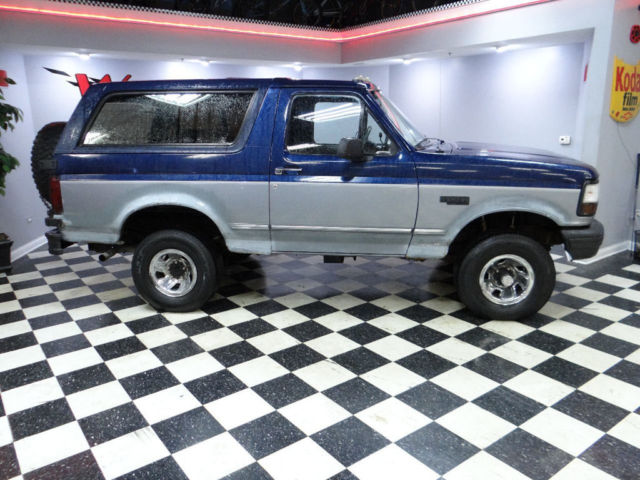 1994 Blue Ford Bronco SUV