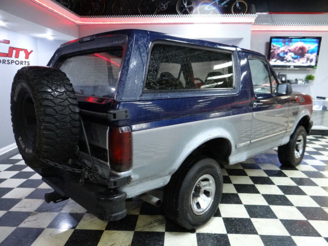 1994 Blue Ford Bronco SUV
