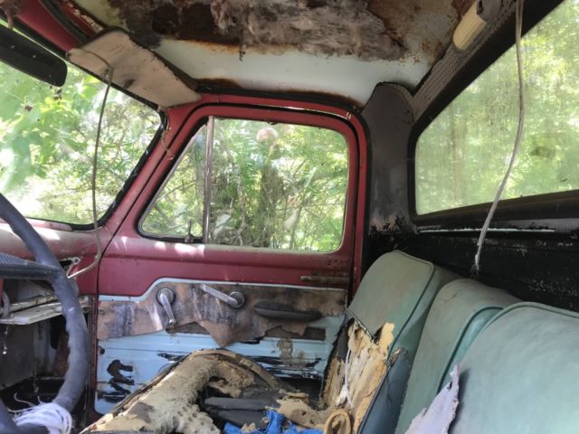 1954 yellow-red Ford Other Pickups Cab & Chassis