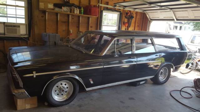 1966 Black Ford Country Sedan Wagon