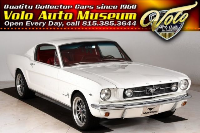 1965 White Ford Mustang Fastback