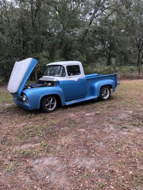 1956 MARINA BLUE/PEARL WHITE Ford F-100 PICKUP