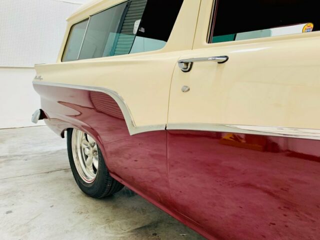 1957 Red Ford Del Rio Station Wagon