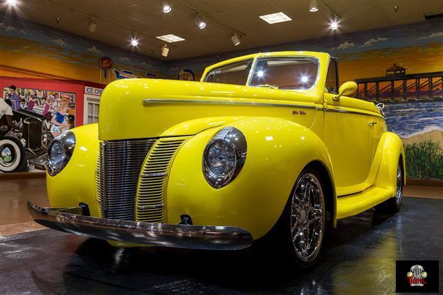 1940 Yellow Ford Deluxe Convertible