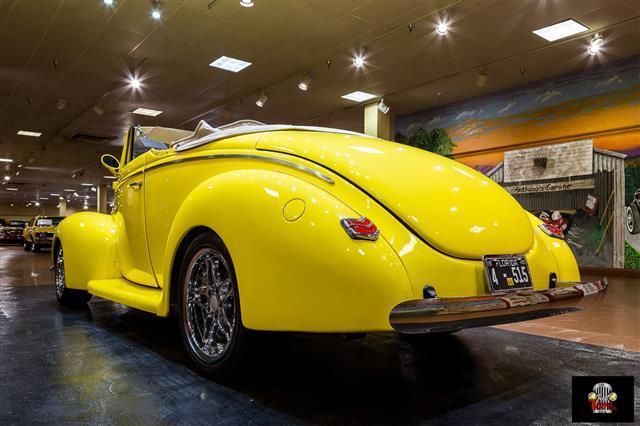 1940 Yellow Ford Deluxe Convertible