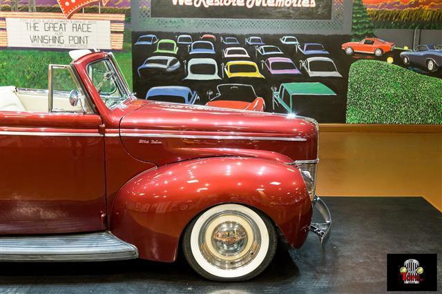 1940 Red Ford Deluxe Convertible