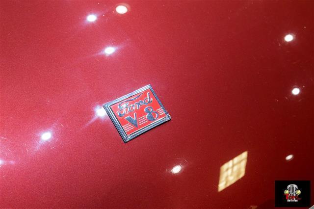 1940 Red Ford Deluxe Convertible