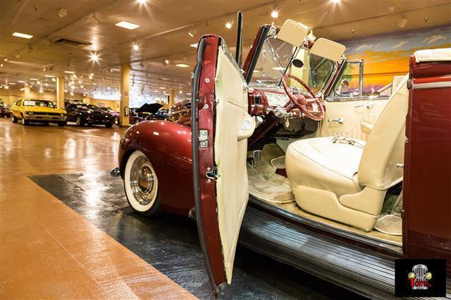 1940 Red Ford Deluxe Convertible