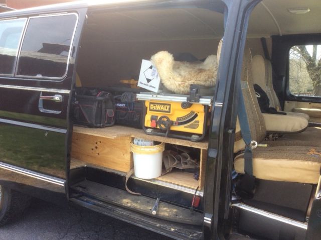 1979 Black Ford E-Series Van