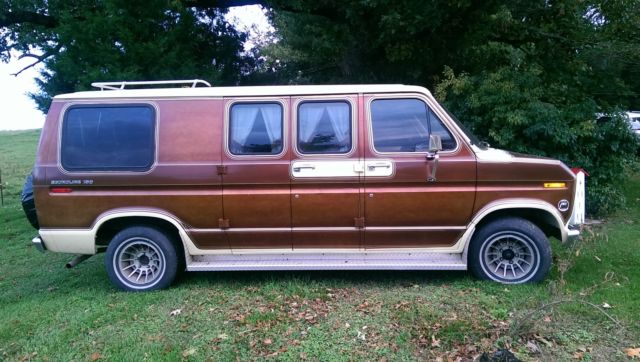 1981 Tan Ford E-Series Van Standard Passenger Van