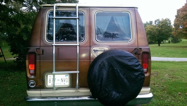 1981 Tan Ford E-Series Van Standard Passenger Van
