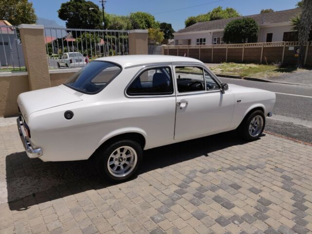 1972 white Ford Escort coupe