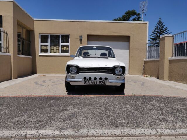 1972 white Ford Escort coupe