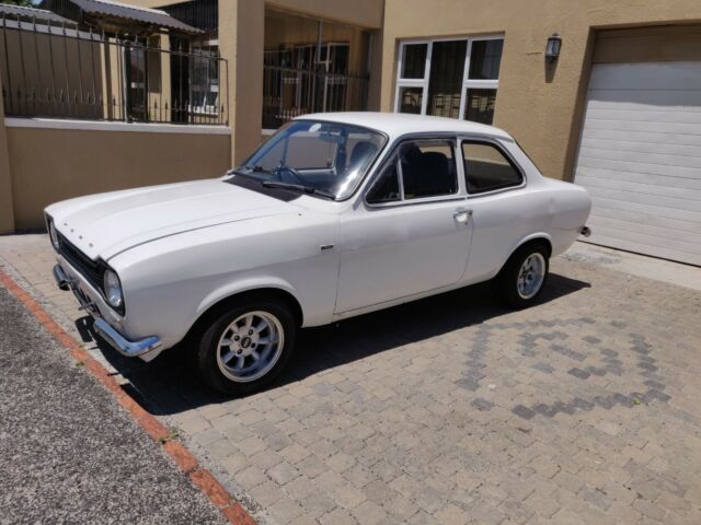 1972 white Ford Escort coupe