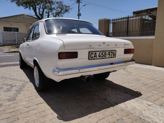 1972 white Ford Escort coupe