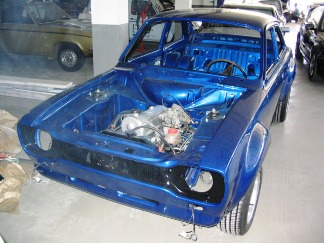 1975 Blue Ford Escort Sedan