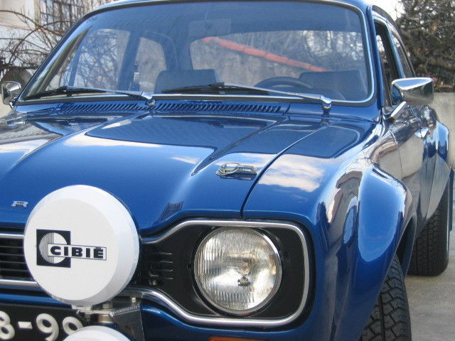 1975 Blue Ford Escort Sedan