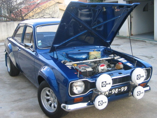 1975 Blue Ford Escort Sedan