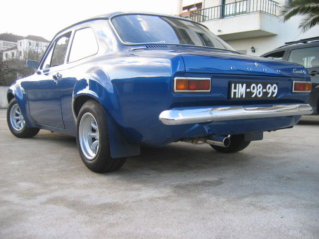 1975 Blue Ford Escort Sedan