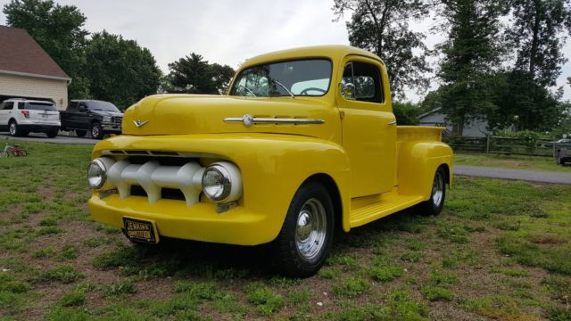 1952 Yellow Ford F-100 Standard Cab Pickup
