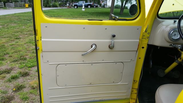1952 Yellow Ford F-100 Standard Cab Pickup