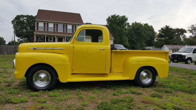 1952 Yellow Ford F-100 Standard Cab Pickup