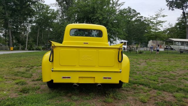 1952 Yellow Ford F-100 Standard Cab Pickup