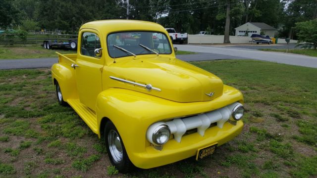 1952 Yellow Ford F-100 Standard Cab Pickup