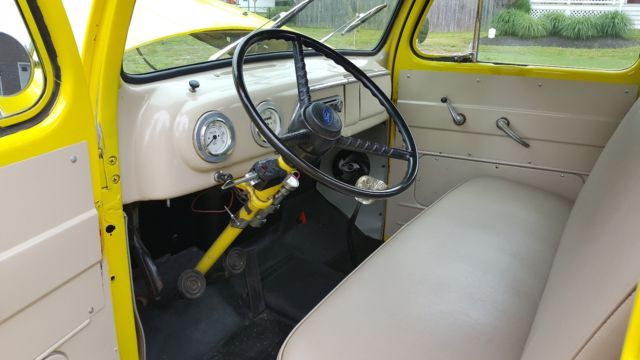 1952 Yellow Ford F-100 Standard Cab Pickup