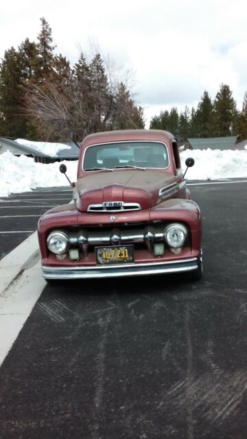 1951 Burgundy Ford Other Pickups