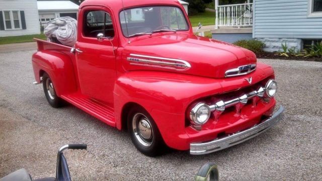 1951 Red Ford Other Pickups Standard Cab Pickup