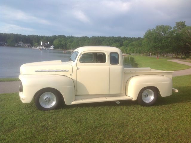 1951 Creme Ford F-100 Extended Cab Pickup