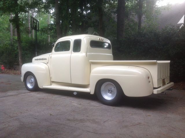 1951 Creme Ford F-100 Extended Cab Pickup