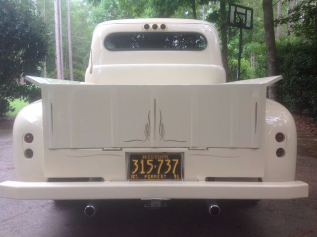 1951 Creme Ford F-100 Extended Cab Pickup