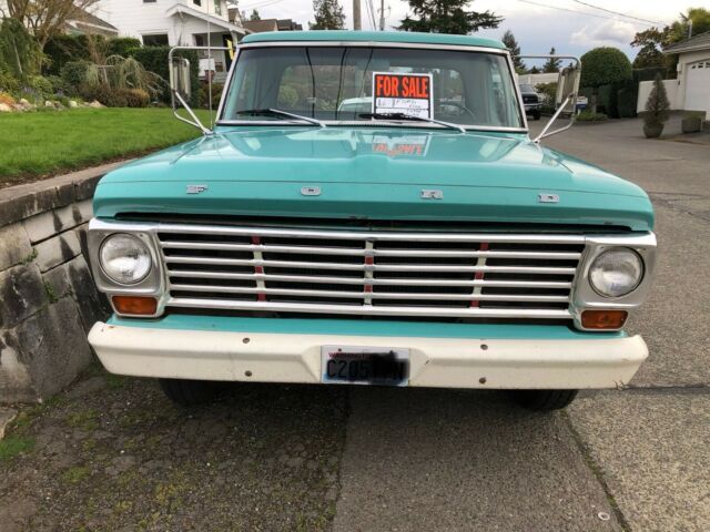 1967 Green Ford F-100 Long Bed