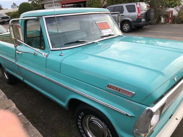 1967 Green Ford F-100 Long Bed
