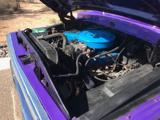 1971 Purple Ford F-100 Extended Cab Pickup