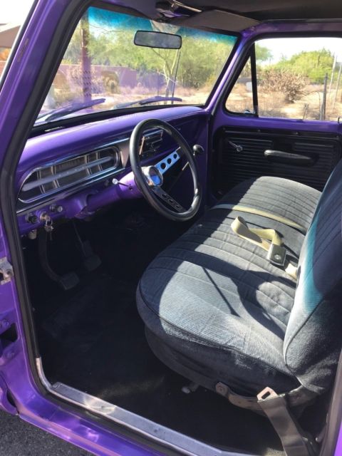 1971 Purple Ford F-100 Extended Cab Pickup