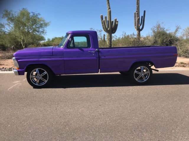 1971 Purple Ford F-100 Extended Cab Pickup