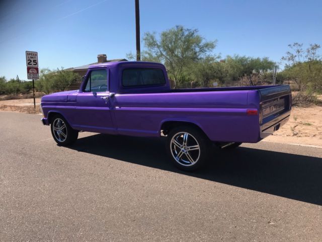 1971 Purple Ford F-100 Extended Cab Pickup