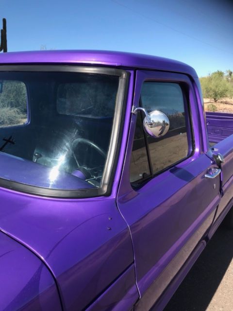1971 Purple Ford F-100 Extended Cab Pickup