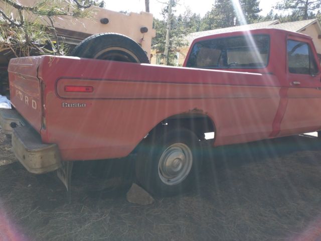 1976 Red Ford F-100 Crew Cab Pickup