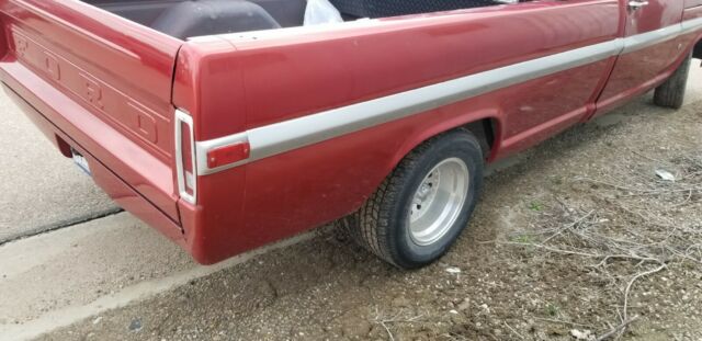 1972 Red Ford F-100 Standard Cab Pickup