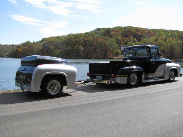 1956 Black and Silver w/ pin stripes Ford F-100
